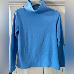 Dudley Stephens slate blue Greenpoint Turtleneck